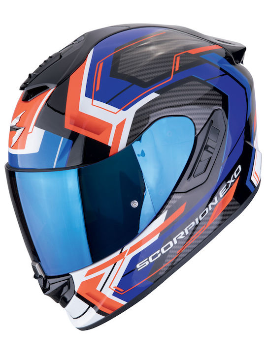 Scorpion Exo 1400 Evo II Linart Black/Blue/Red ...