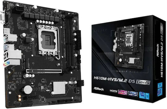 ASR H610M-HVS/M.2 D5 rev. 5.0 Mutterplatine Micro ATX mit Intel 1700 Steckdose