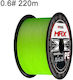 0.6 220m 12 Strands Braided Fishing Line Bait Extra Strong Pe Green