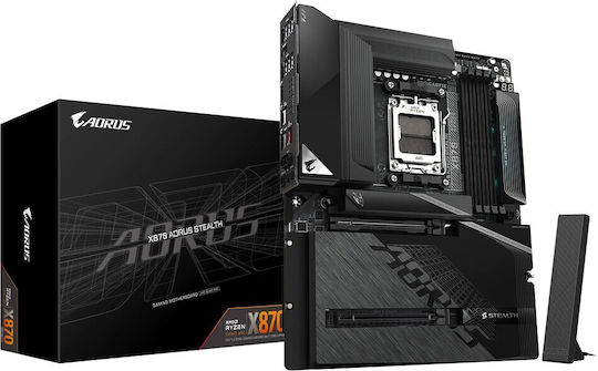 Gigabyte Дънна Платка X870 AORUS STEALTH Wi-Fi ATX с AMD AM5 Сокет