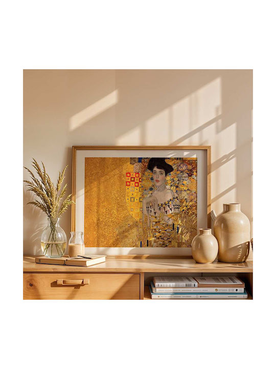 Poster Gustav Klimt Portrait Adele Bloch Bauer Art151 50cm X 70cm Μαύρη Ξύλινη Κορνίζα