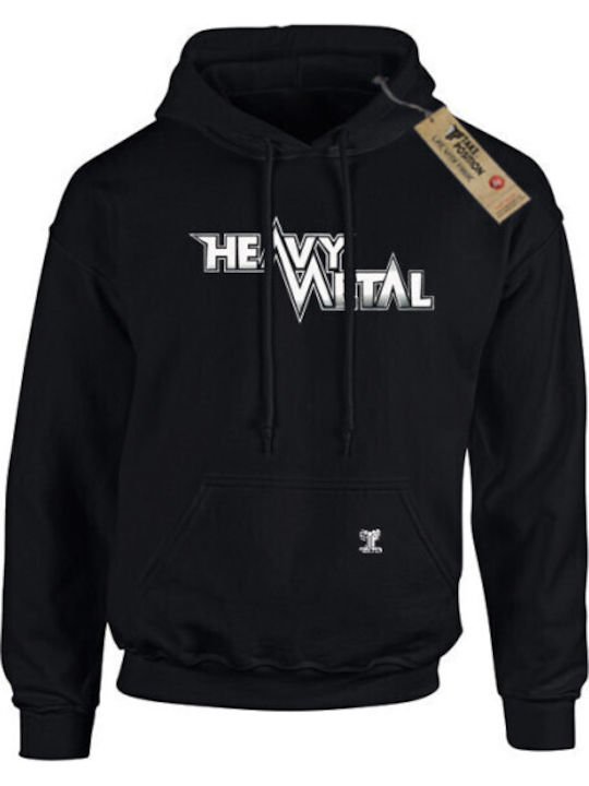 Блуза С Качулка Hoodie Heavy Metal Takeposition Черна 907-7778