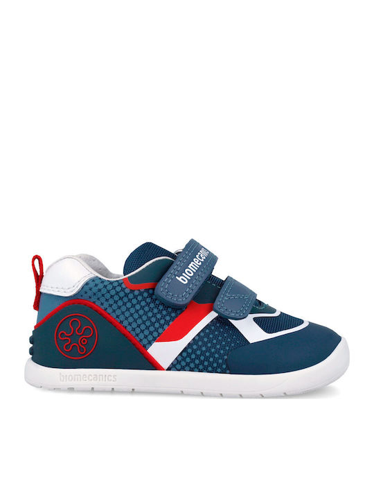 Παιδικά Sneakers Ανατομικά με Σκρατς Μπλε