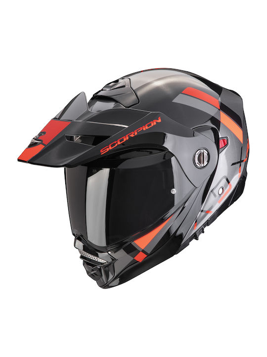 Scorpion ADX-2 Galane Silver-Black-Red Κράνος Μ...
