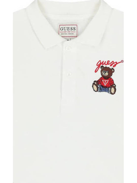 Guess Kids Polo Short-Sleeved White 7621235065034 7621235065034