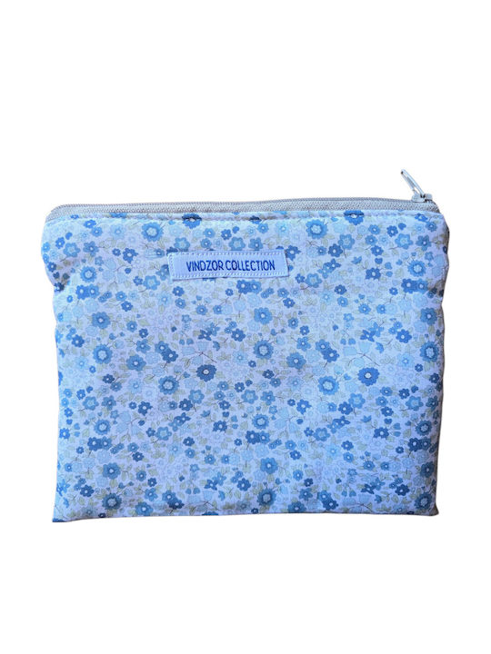 Fabric Women's Multi-purpose Wallet Light Blue