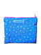 Fabric Women's Wallet Multi-purpose Light Blue