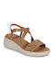 D Meliconia Damenplattformen Beige