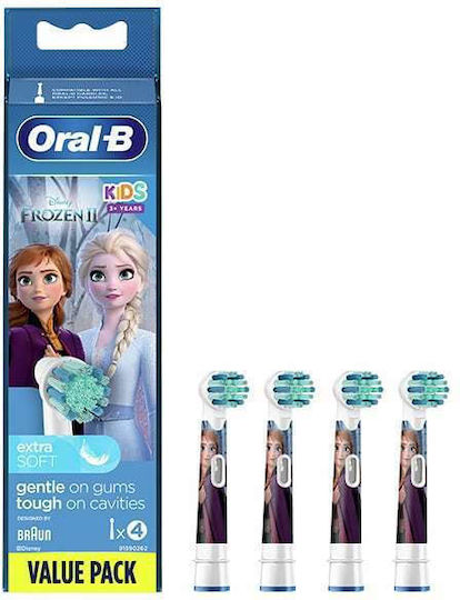 Oral-B Electric Toothbrush Replacement Heads Frozen 4 Pieces