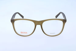Man Eyeglasses Boss Bo-0218-eze Lens Bridge Temple 52 17 140 Mm