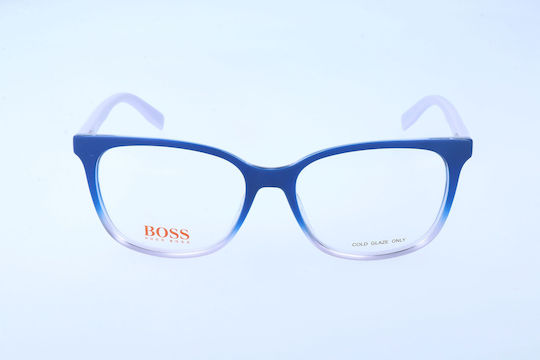 Damen Brillengestelle mit Rezept Boss Bo-0252-sww Linse Brücke Tempel 53 16 140 mm