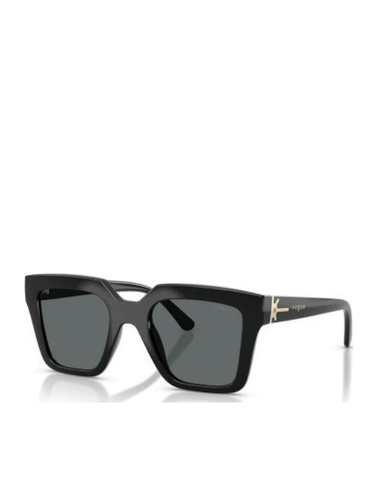 Vogue Unisex Sunglasses with Black Horn-Rimmed ...