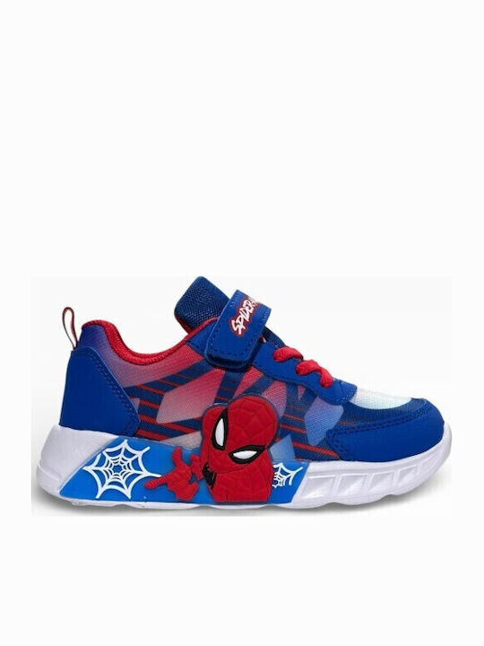 Spiderman Детски Маратонки С Велкро И Светещи Сини