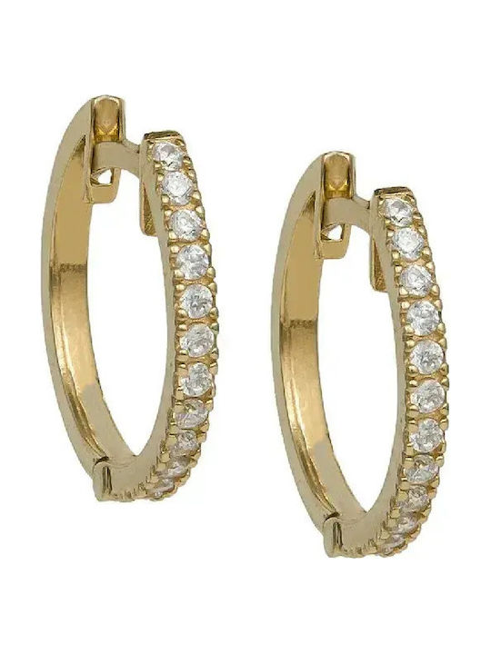 Ohrringe Ohrhänger aus 9K Gold mit Steinen