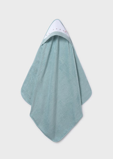 Mayoral Baby-Badetuch mit Kapuze Aqua