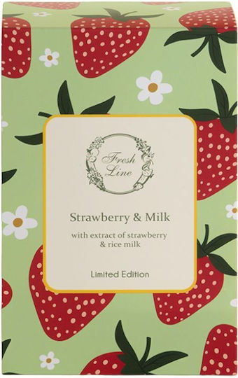 Fresh Line Strawberry & Milk Σετ Περιποίησης για Ενυδάτωση & Καθαρισμό Σώματος 2τμχ