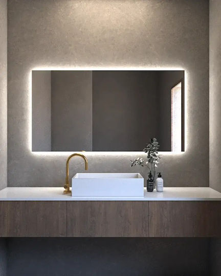 Square Bathroom Mirror 42x90cm