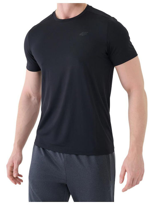 4F Αθλητικό T-shirt Μαυρο