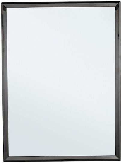 Bizzotto Lyrian Wall Mirror with Gray Metallic Frame 80x60cm