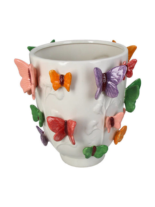 Vază Decorativă Ceramică Multicoloră 24.5x24.5xÎ25cm
