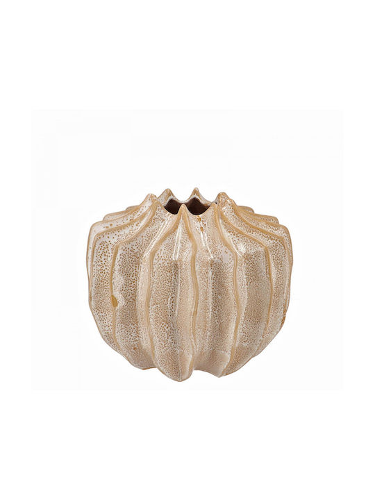Zaros Vază Decorativă Ceramică Bej 20xÎnălțime 23cm