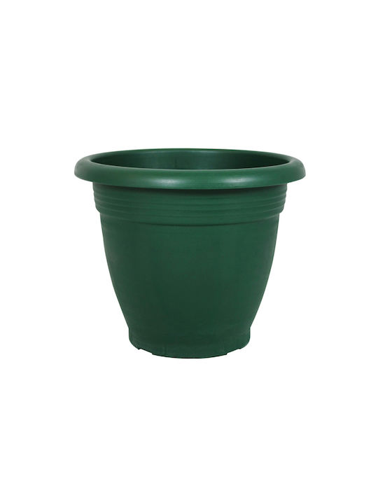 Sic Plast Νο Γλάστρα Πλαστική Πράσινη 25x25x20εκ.