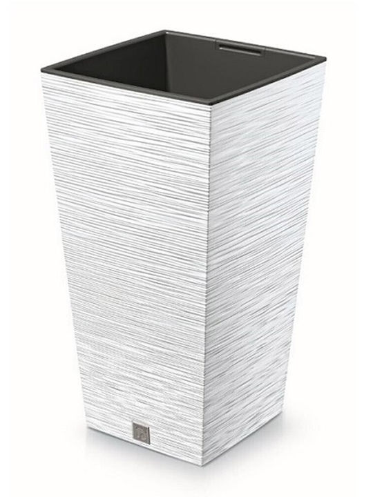 Next Plastic White Plant Pot 39.5x39.5x75.5cm