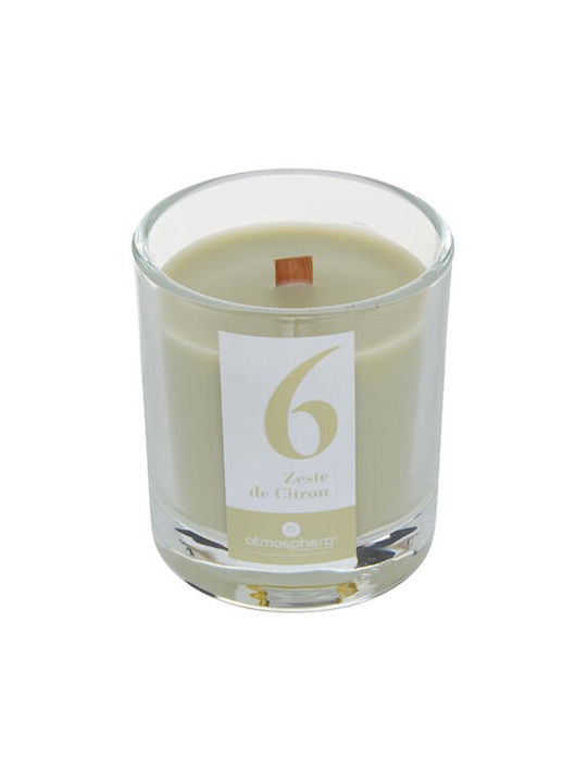 Atmosphera Aromatisches Kerze Lemon in Gefäß mit Parfüm Zitrone 180gr