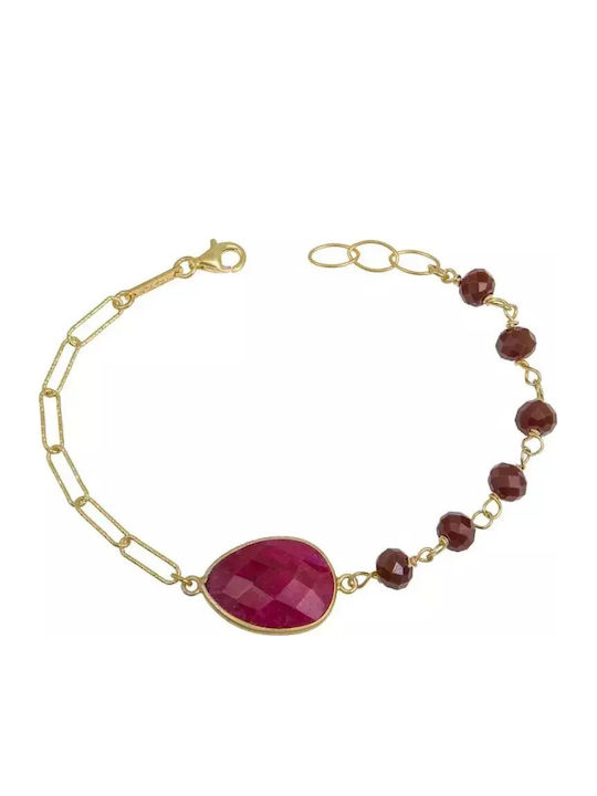 Women's Silver Gold Plated Bracelet