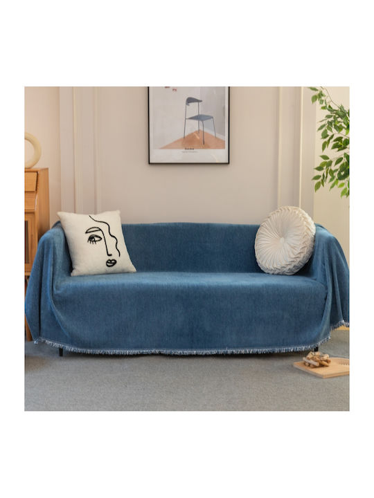 My Home Luxury Pozo Three-Seater Sofa Throw Jac...
