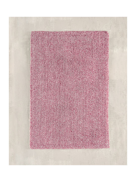 Rythmos Bath Mat Cotton 120-199-205 Pink-White 50x80cm