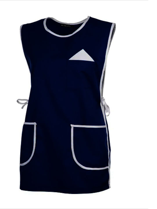Women's Maid Blouse Market Vests Sleeveless Tie...