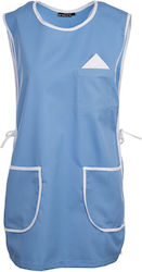 Women's Maid Blouse Market Vests Sleeveless Tie Upper Pocket For2031 Grey