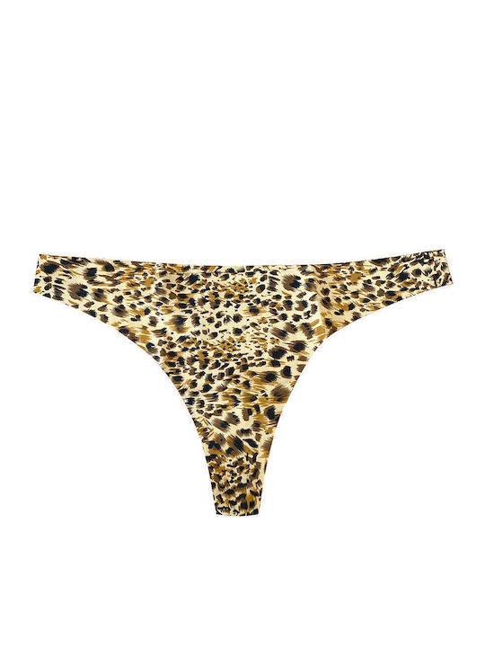 Damen-Slip Nahtlos Braun