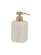 Atmosphera Marble Dispenser Plastic Ecru