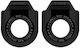 2 Pieces Bicycle Crank Protector Mtb Chain Style A Black