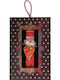 Easter Candle Round Handmade Red