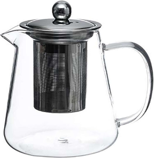 Atmosphera Чайник Стъклен Бял 800ml