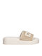 Damen Flatforms Beigen Sandalen