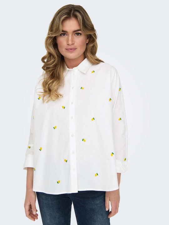 Only Long Sleeve Women's Shirt White