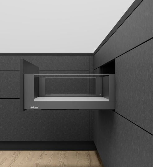 Συρταρι Φρενο Legrabox Blum C Free 180x500mm Ανθρακι 40kg