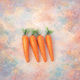 Easter Decorations Carrots 4 Pieces Hard Foam Material Glitter 12cm 3epx73