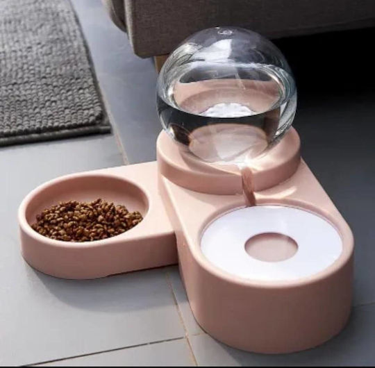 Denik Pets Udător Automat Din Plastic Pentru Câine & Pisică 1.5lt Roz