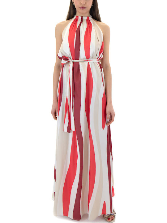 Moutaki Satin Damenkleid Abend Ecru