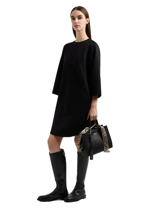 Dress with 3/4 Sleeve Black