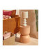 Round Side Table Wooden Sconce M31xL41.8xH41.8cm