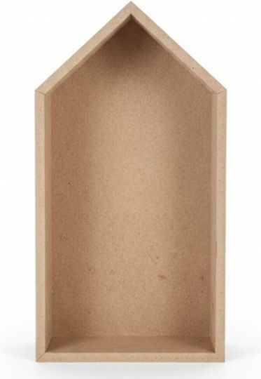 Ξύλινο Κουτί Σπιτάκι Shadow Box 40x20x6cm Είδη Decoupage Διακόσμησης