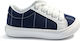 Designer's Cat Christening Leather Blue Sneakers 100000AG1000446