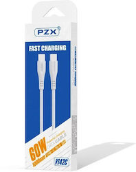 PZX USB 2.0 Кабел USB-C Мъжки - USB-C 60W Бял 1m GZ16520