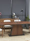 Dhome Esszimmermöbel-Set mit 4 Stücken Arc 200x45cm